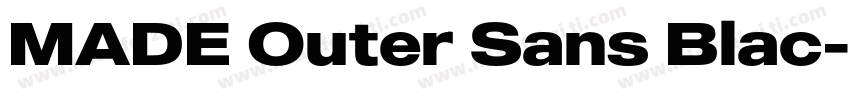 MADE Outer Sans Blac字体转换